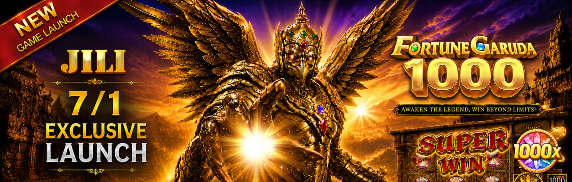 JILI - FORTUNE GARUDA 1000 GAME PROMO BANNER