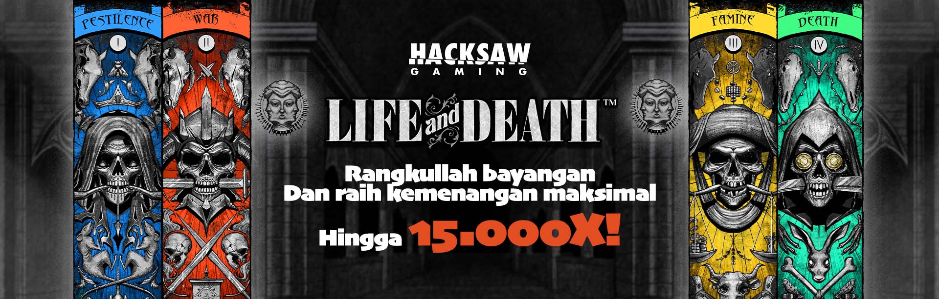 HACKSAW - GAME 'Life & Death' PROMO BANNER 