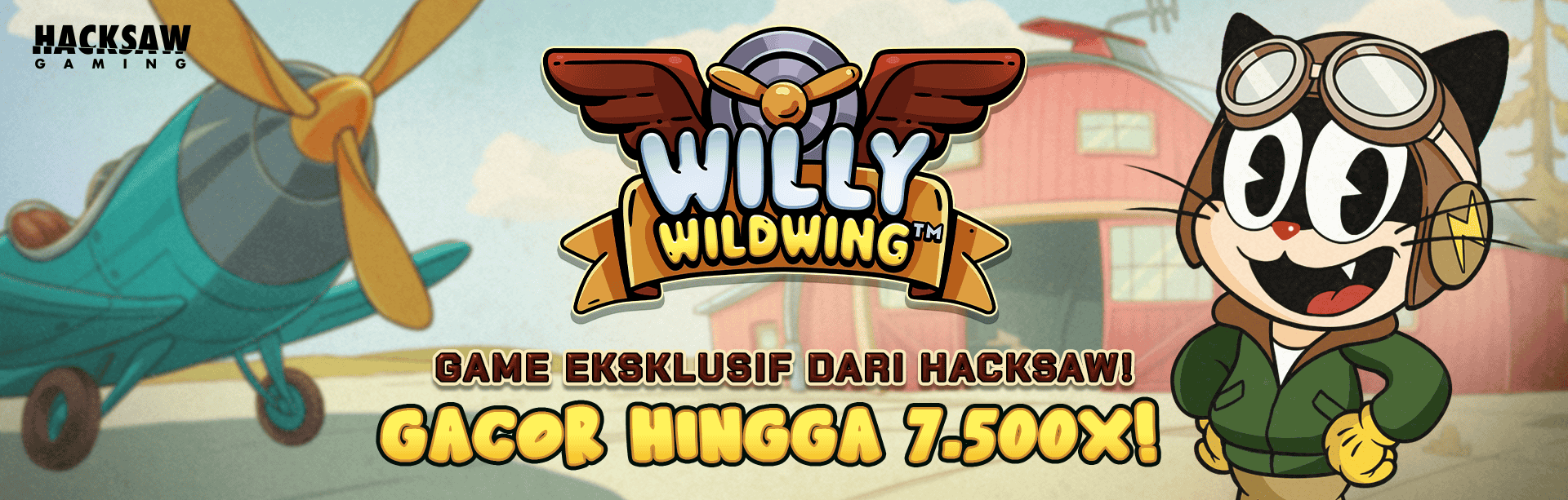 HACKSAW - WILLY WILDWING GAME PROMO BANNER